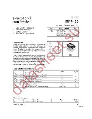 IRF7433TR datasheet  